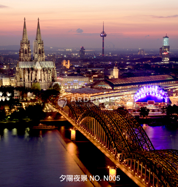夕陽夜景N005